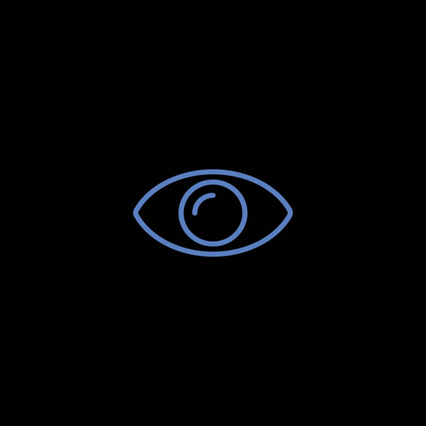 минималистичный плоский вектор значок на черном фоне, концепция здравоохранения
 - Вектор,изображение