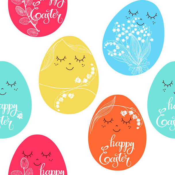 Húsvéti tojás karakter vektoros illusztráció - Vektor, kép