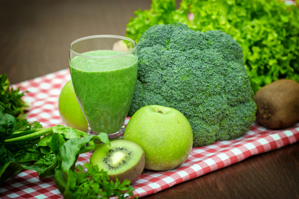 Green smoothie - green juice - Photo, Image