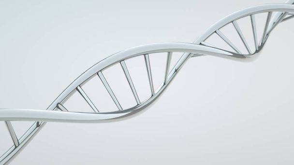 Hélice de ADN y estructura molecular - - Renderizado 3D
 - Foto, Imagen