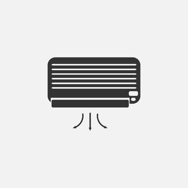 Air conditioner pictogram, lucht vector - Vector, afbeelding