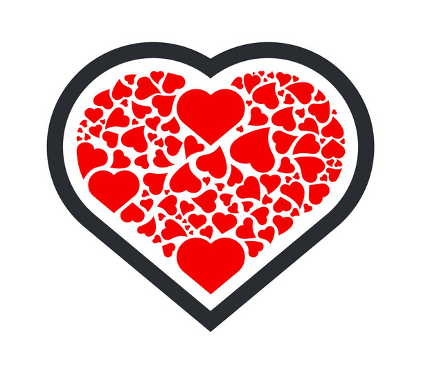 Ikona srdce. Symbol lásky. Veselého Valentýna - Vektor, obrázek