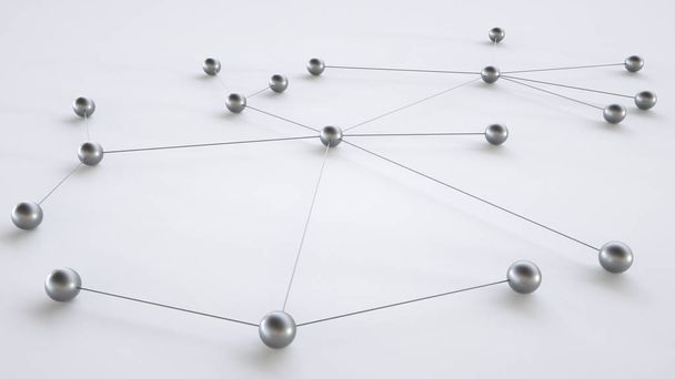 Концепция социальных сетей и подключения к Интернету - 3D рендеринг
 - Фото, изображение