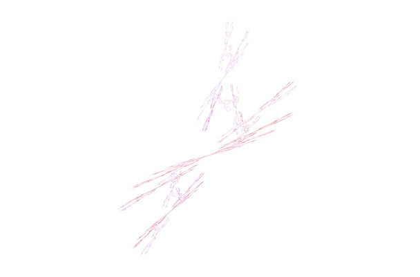 Moderno con blanco rosa fractal rojo sobre fondo blanco para el diseño de la decoración. Amor fondo rosa
. - Foto, imagen