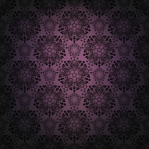 Ornamental seamless pattern. Dark gothic ornate style - Διάνυσμα, εικόνα