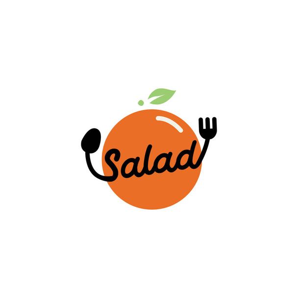 Logo Salat Restaurant Vektorsymbol - Vektor, Bild