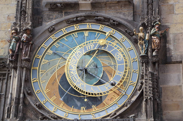 Prag'ın merkezi Astronomik Saat'in Close-up - Fotoğraf, Görsel
