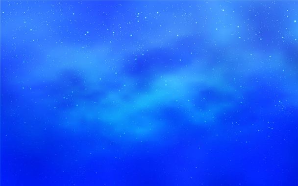 Hellblaues Vektorlayout mit kosmischen Sternen. Moderne abstrakte Illustration mit Sternen am Großen Wagen. Muster für Astrologie-Webseiten. - Vektor, Bild