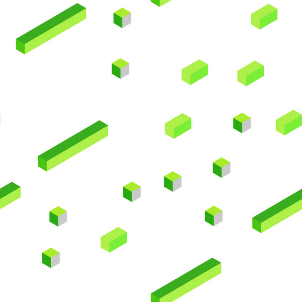 Світло-зелений вектор безшовне, ізометричне компонування з лініями, прямокутниками. Прямокутники на абстрактному тлі з барвистим градієнтом. Дизайн для текстилю, тканини, шпалер
. - Вектор, зображення