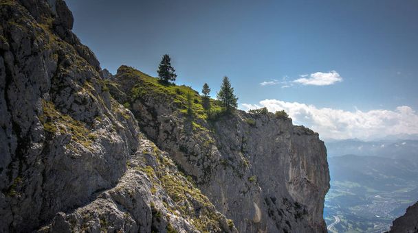 Крок скель в австрійських горах Цель-ам-п - Фото, зображення