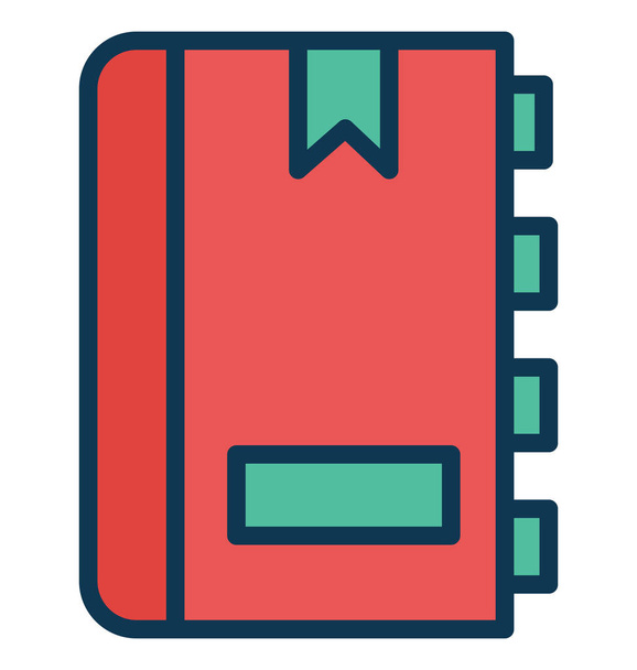 Adressbuch isolierte Vektor-Symbol, das leicht geändert oder bearbeitet werden kann - Vektor, Bild