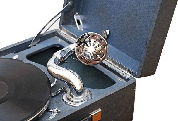 retro old gramophone for playing music - Photo, Image