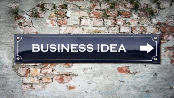 Знак стены для бизнес-идеи
 - Фото, изображение