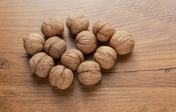 walnuts,nuts on the table,food for brain - Фото, зображення