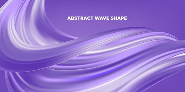 Purple Abstract Background with Liquid Shape. - Vector, Image