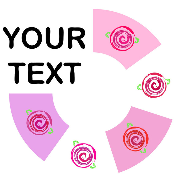 Valentine's Day, rose, flower, greeting card, vector background - Vetor, Imagem