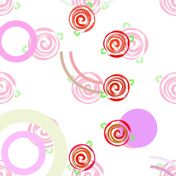 Valentine's Day, rose, flower, greeting card, vector background - Vecteur, image