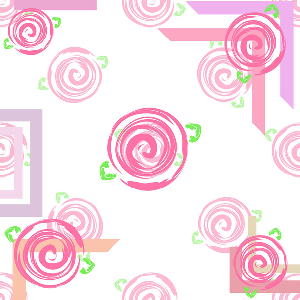 Valentine's Day, rose, flower, greeting card, vector background - Vecteur, image