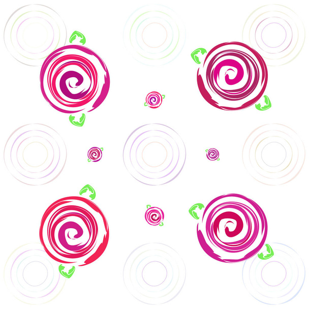 Valentine's Day, rose, flower, greeting card, vector background - Vector, Image