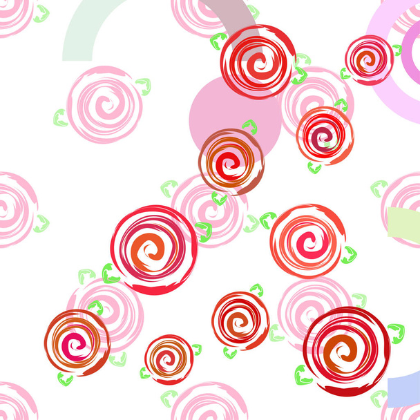Valentine's Day, rose, flower, greeting card, vector background - ベクター画像