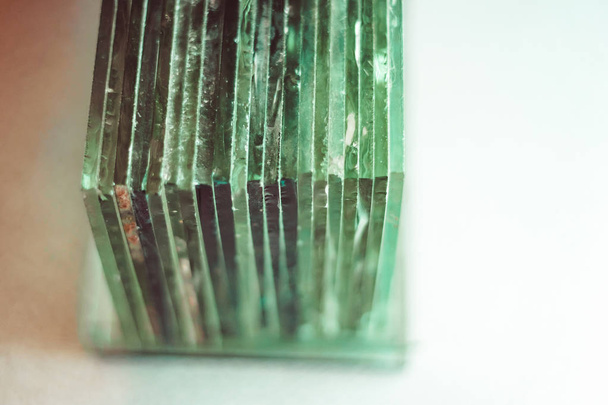 a stack of glass - Photo, Image