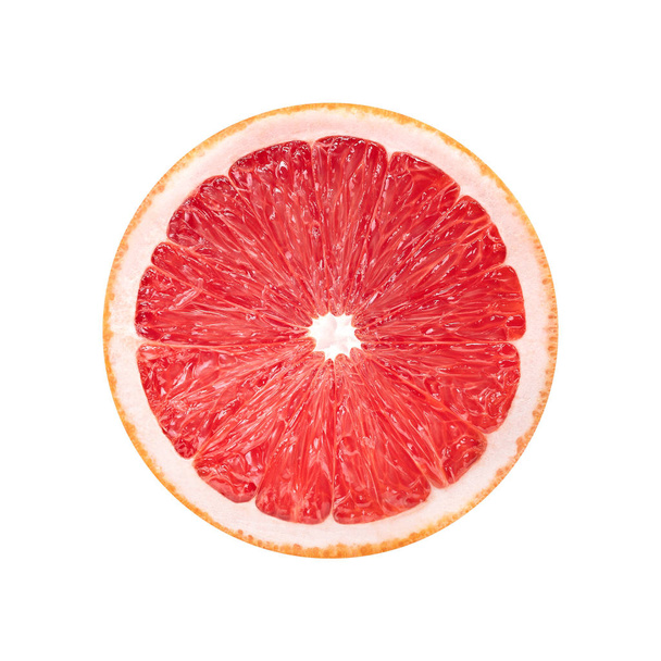 Grapefruit slice fruit isolated on white background - 写真・画像