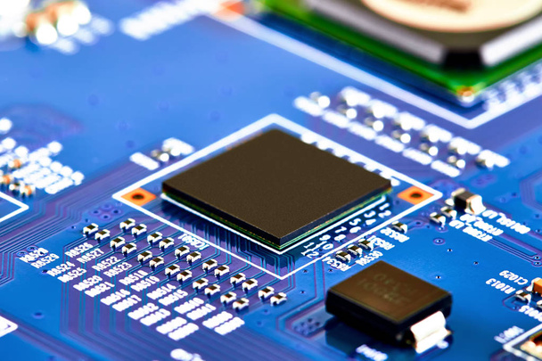 Electronic circuit board close up. - Valokuva, kuva