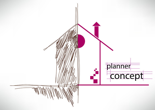 Planner concept - Vector, afbeelding