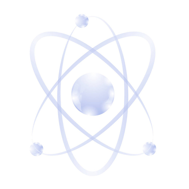 Modré ikony Atom - Fotografie, Obrázek