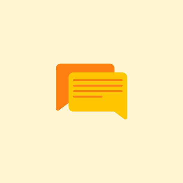 Comments icon flat element.  illustration of comments icon flat isolated on clean background for your web mobile app logo design. - Photo, Image