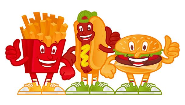 Cartoon personaggio fast food
  - Vettoriali, immagini