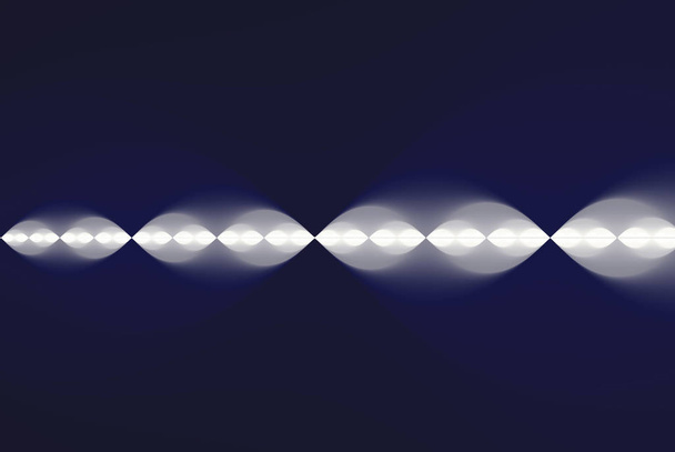 Абстрактная технология дизайна с белыми волнами на синем фоне
 - Фото, изображение