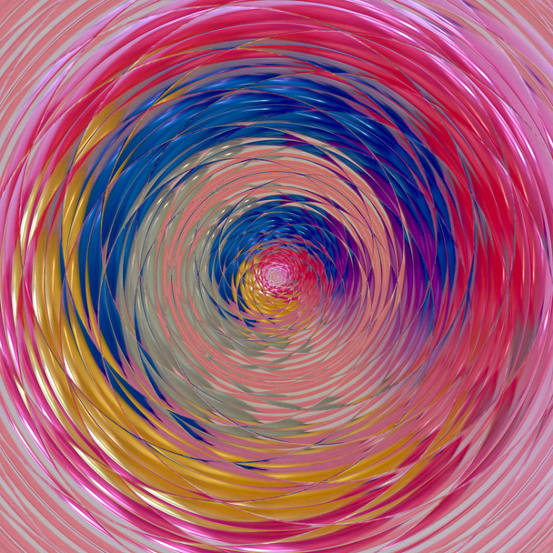 spirala tło tęcza Fraktal - Zdjęcie, obraz