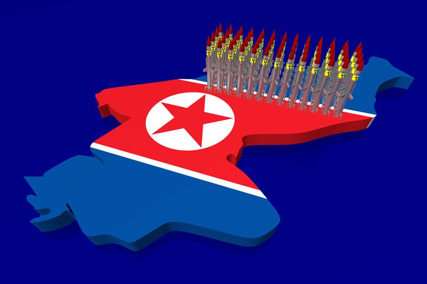 北朝鮮ミサイルのコンセプト - 写真・画像
