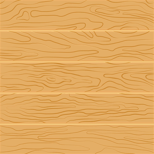 Pięć drewnianych desek płaska - Wektor, obraz