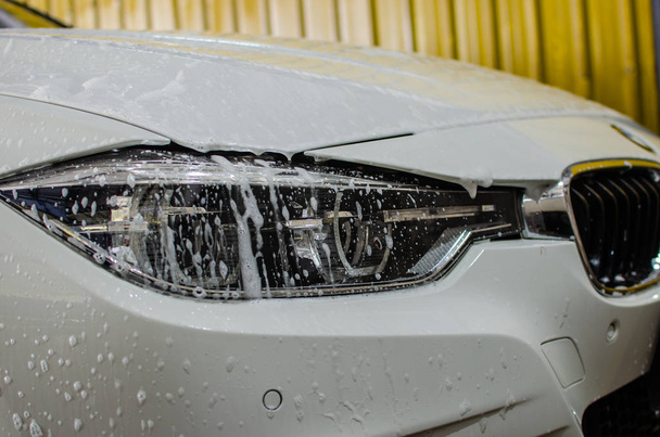 Car wash with soap. - Photo, Image
