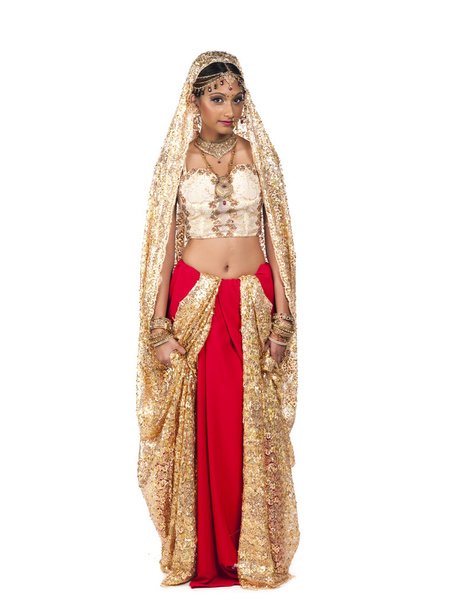 atractiva mujer vistiendo saree
 - Foto, imagen