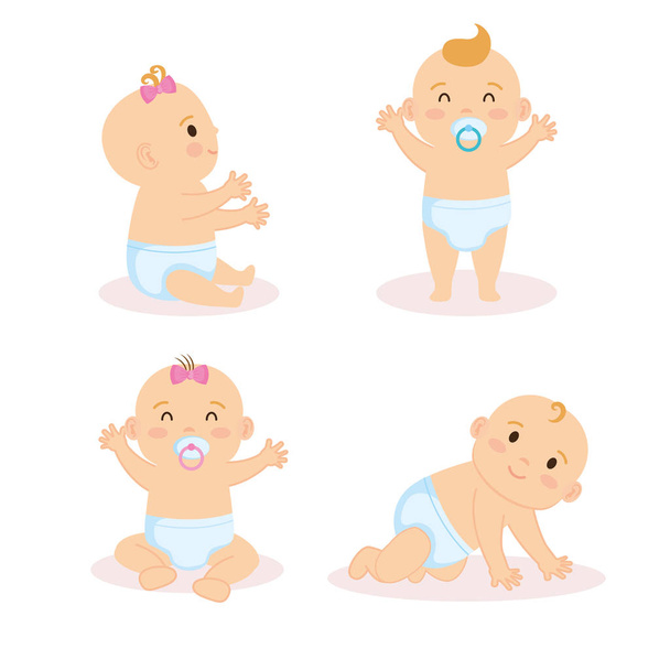groupe de personnages de bébés
 - Vecteur, image