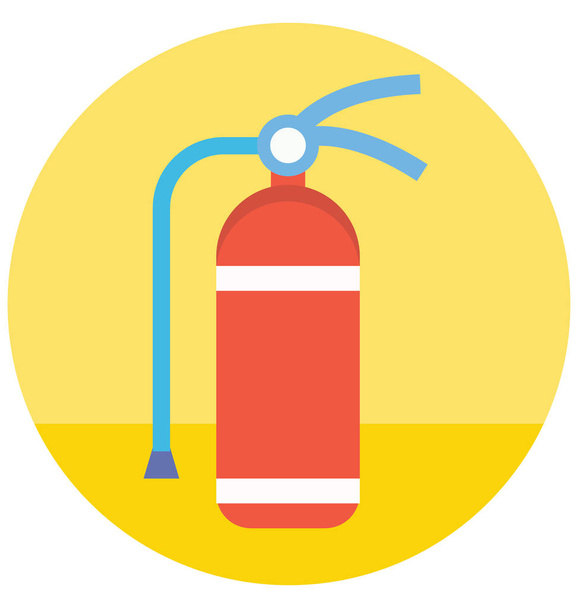 Fire Extinguisher Color Isolated Vector Icon that can be easily modified or edit - Vector, Image