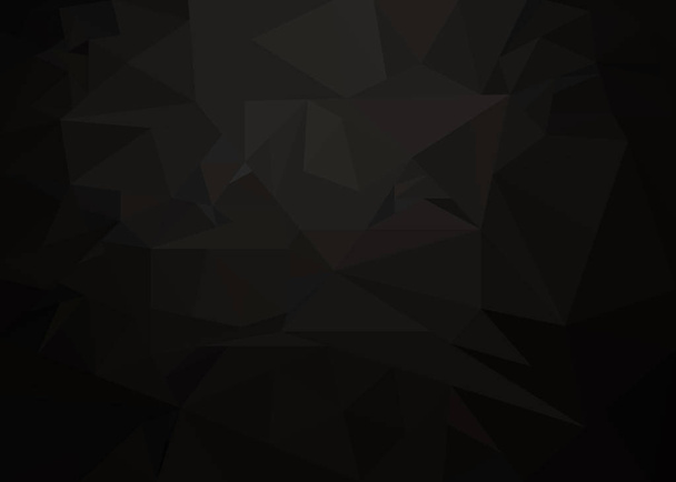 Negro oscuro vector patrón poligonal. Ilustración abstracta colorida con gradiente. La plantilla se puede utilizar como fondo para teléfonos celulares
. - Vector, Imagen
