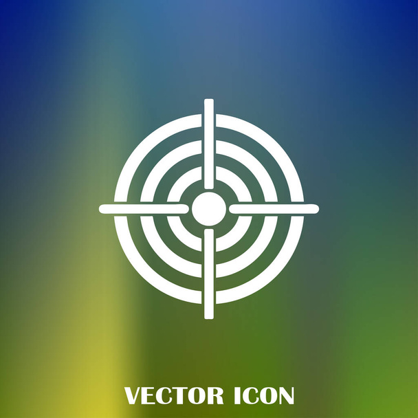 Doelpictogram, vectorillustratie voor webdesign - Vector, afbeelding
