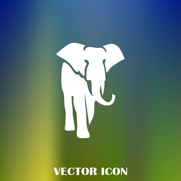 Elefante vector web icono
 - Vector, Imagen