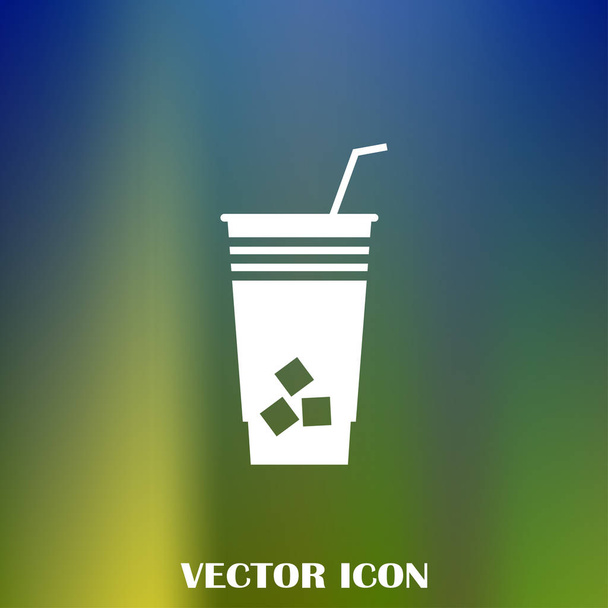 Koktél vektor web icon - Vektor, kép