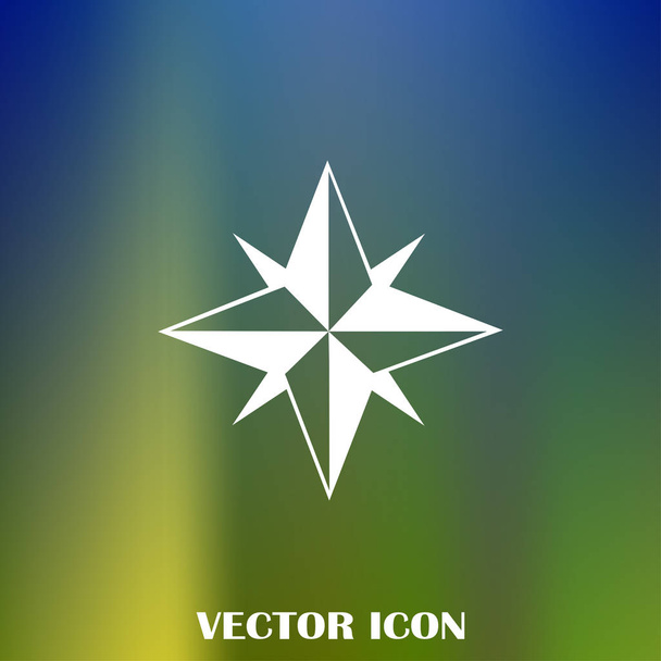 Kompasssymbol flacher Vektor - Vektor, Bild
