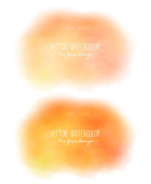 Set of 2 bright stains. Pseudo watercolor - Vector, Image