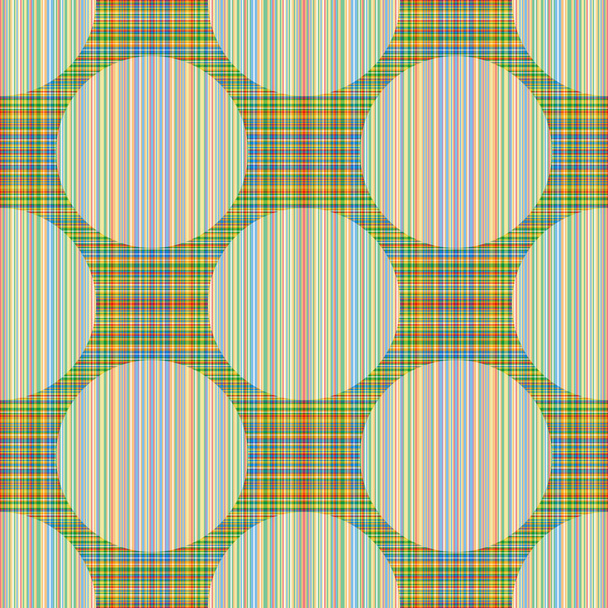 s pattern with white polka dots on striped colorful background, - Vector, Image