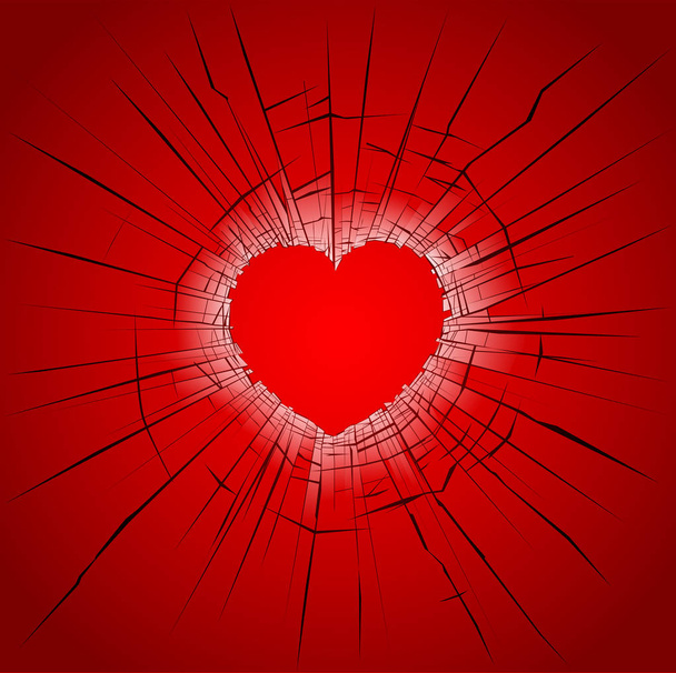 Red Heartbreak Broken Heart Divorce Flat Stock Vector (Royalty Free)  442682449