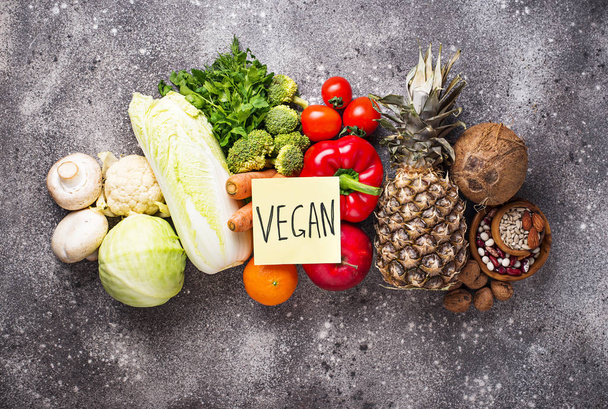 Набор вегетарианских и веганских продуктов
. - Фото, изображение