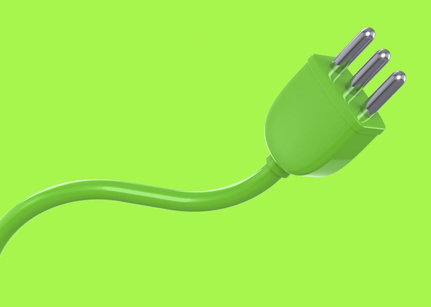 green Ecologic Plug, 3D - Foto, Imagen