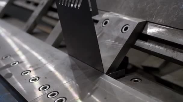 Sheet metal bending in factory - Footage, Video
